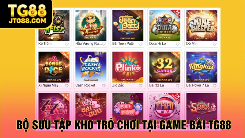 game bài tg88 ưu điểm