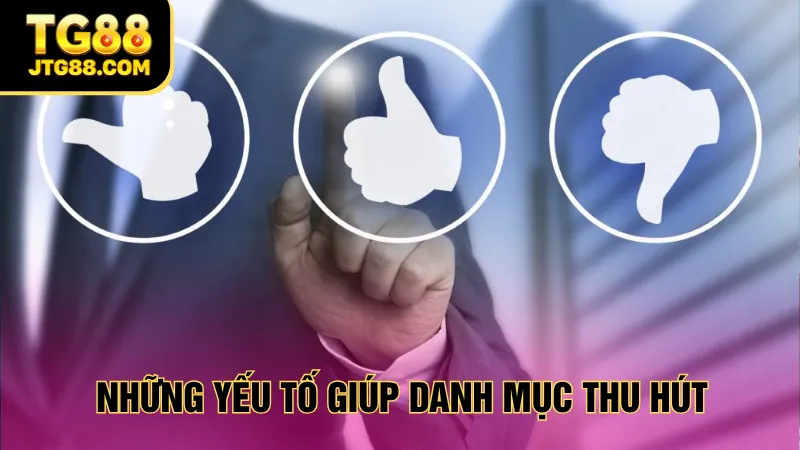 Những yếu tố giúp danh mục thu hút