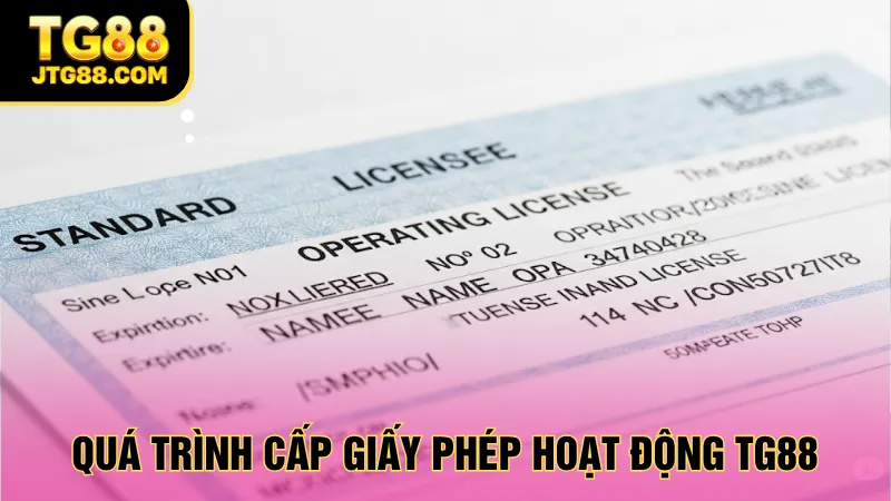 Quy trình cấp giấy phép hoạt động TG88